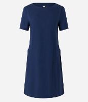 Vestido T-shirt em Viscolinho com Bolsos Laterais - 1