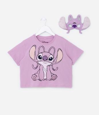 Blusa Infantil com Estampa Angel e Máscara - Tam 5 a 14 Anos