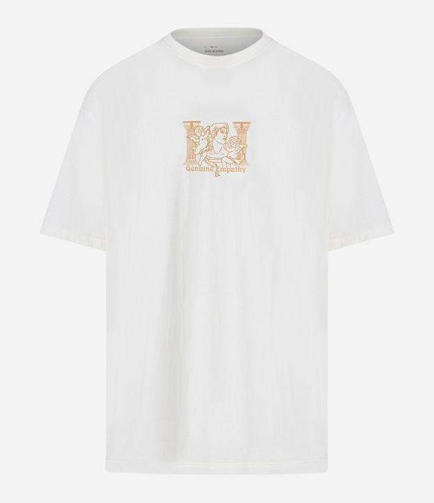 Camiseta Relaxed em Algodão com Estampa de Estátua com Anjinhos - 2