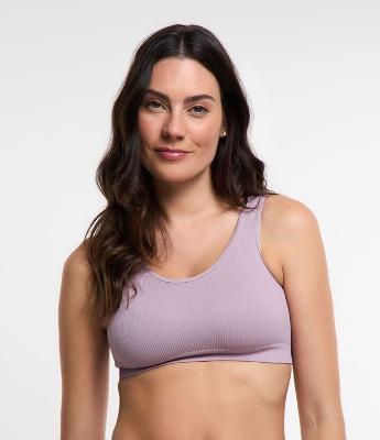 Sutiã Top sem Bojo e sem Aro Seamless com Textura Canelada Trifil