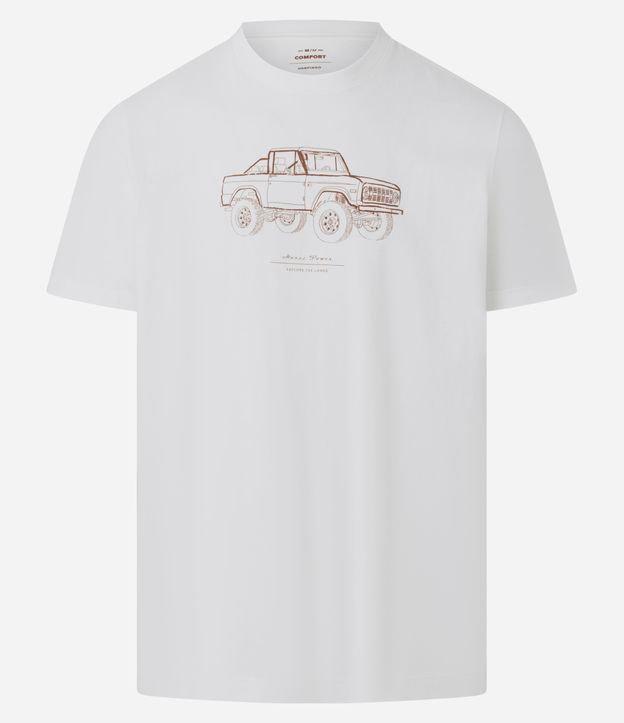 Camiseta Comfort em Algodão com Estampa Car off Road - 1