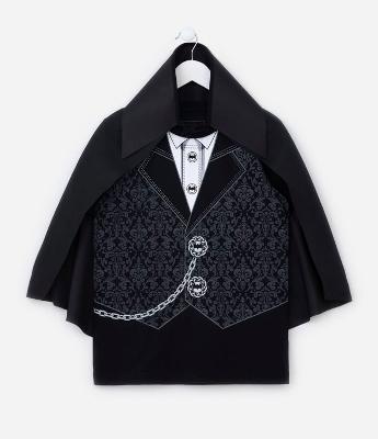 Camiseta Infantil Interativa com Estampa Drácula - Tam 5 a 12 Anos