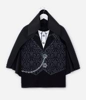 Camiseta Infantil Interativa com Estampa Drácula - Tam 5 a 12 Anos - 1