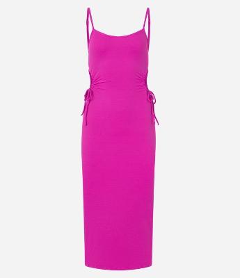 Vestido New Midi com Abertura e Amarração nas Laterais
