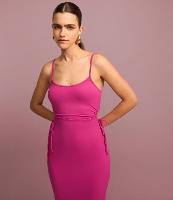 Vestido New Midi com Abertura e Amarração nas Laterais - 2