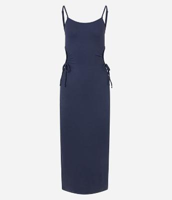 Vestido New Midi com Abertura e Amarração nas Laterais