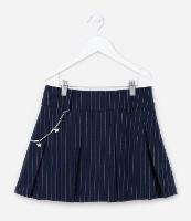 Saia Plissada Infantil em Alfaiataria com Correntinha - Tam 5 a 14 Anos - 1