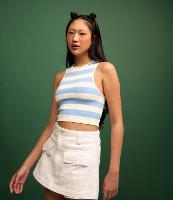 Blusa sem Manga Seamless com Listras - 1