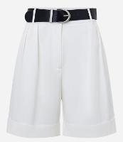 Bermuda Alfaiatada Cintura Alta com Cinto de PU - 1