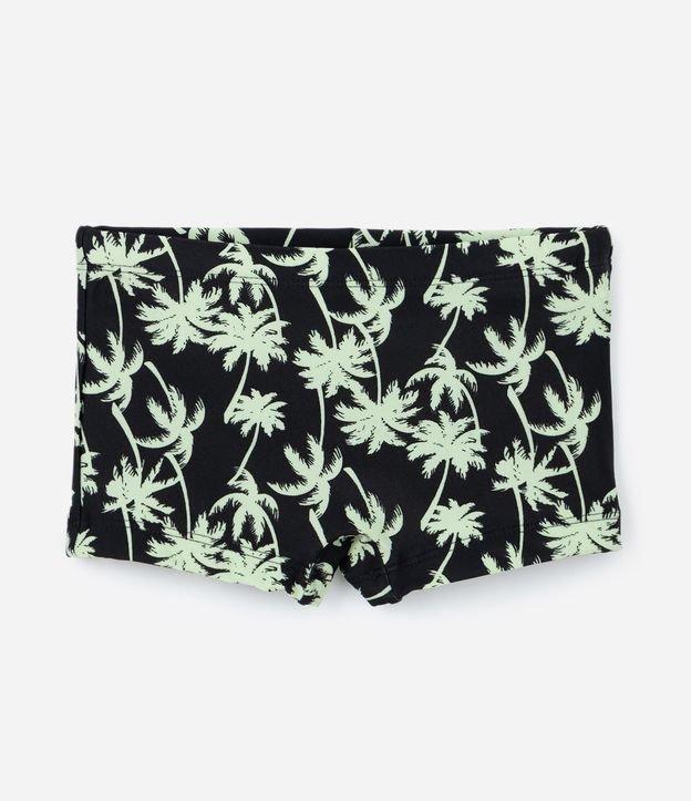 Sunga Boxer Infantil com Proteção UV e Estampa Coqueiros - Tam 5 a 14 anos - 1
