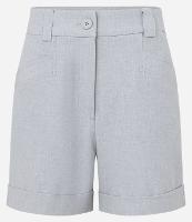 Short Alfaiatado Cintura Alta com Pespontos nos Bolsos - 1