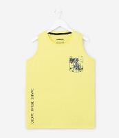 Regata Infantil Estampa Minecraft Praia - Tam 5 a 14 Anos - 2