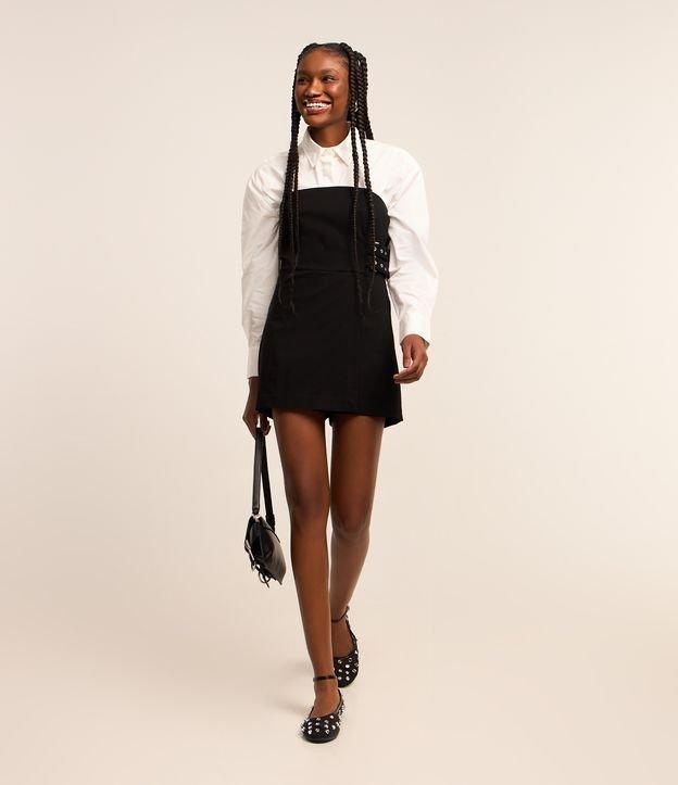 Macaquinho em Bengaline Tomara que Caia com Fivelas Laterais - 1