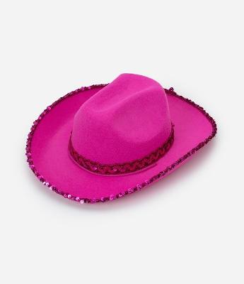 Chapéu Country Boiadeira Infantil com Paetês - Tam U