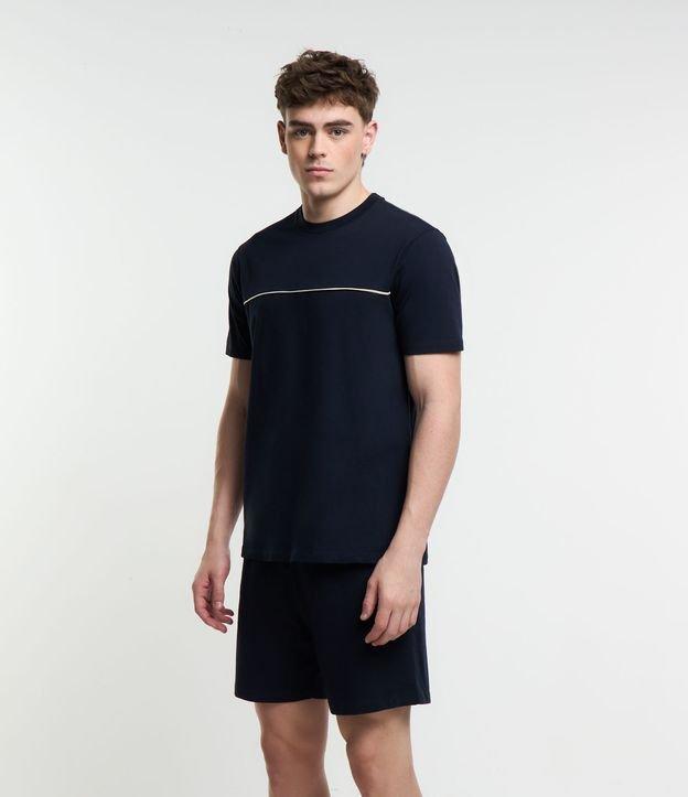 Pijama Curto em Algodão com Detalhes e Recorte - 2