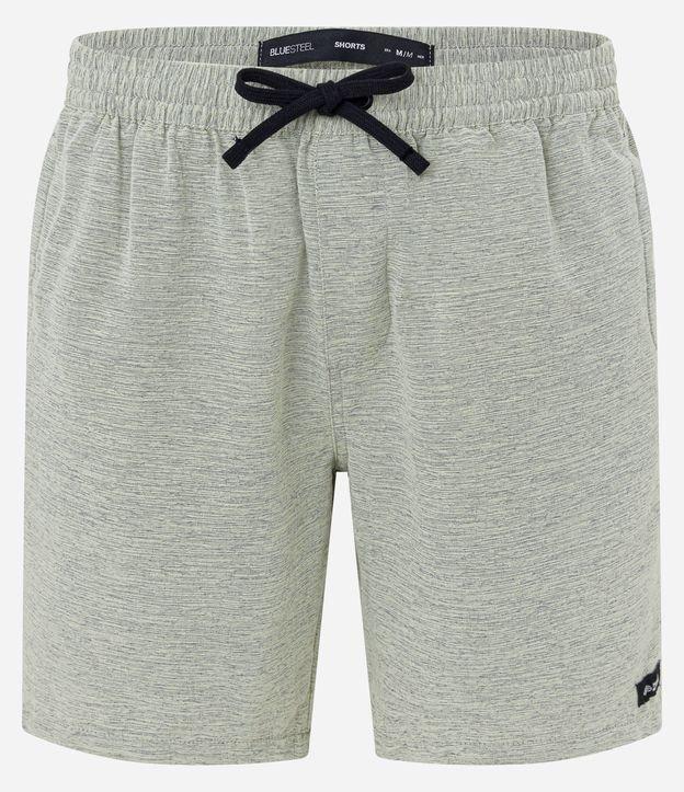 Bermuda em Algodão com Efeito Rajado - 1