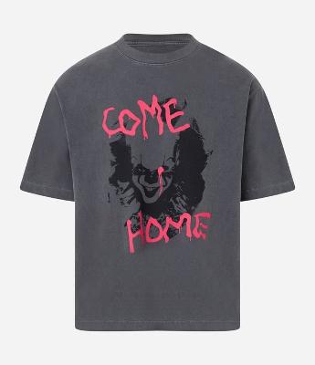 Camiseta Boxy em Algodão com Estampa IT Come Home
