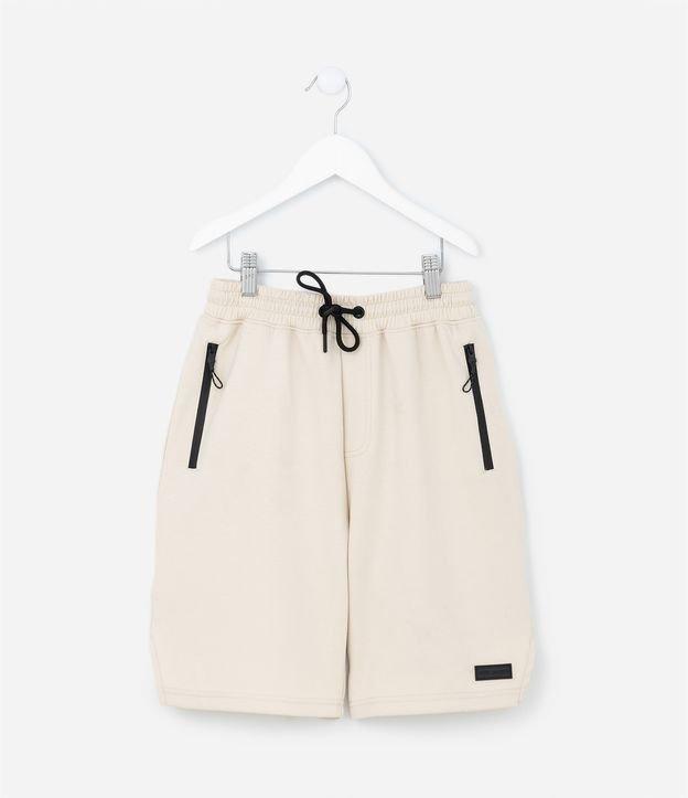 Bermuda Infantil em Moletom com Bolso com Zíper - Tam 5 a 14 Anos - 1