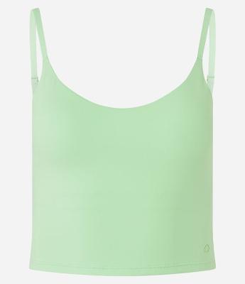 Top Alongado Esportivo em Poliamida com Bojo