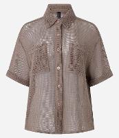 Camisa em Viscose com Textura com Bolso Frontal - 1