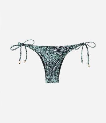 Biquíni Calcinha Lacinho em Poliamida com Estampa Nascente