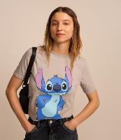 Camiseta Alongada em Algodão com Estampa Stitch no Bad Days - 2