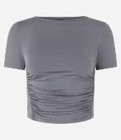 Blusa em Microfibra com Drapeados Frontais - 1