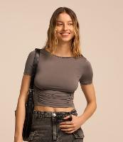 Blusa em Microfibra com Drapeados Frontais - 2