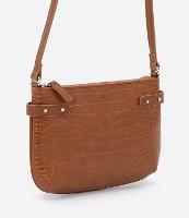 Bolsa Transversal em Pu com Textura Croco - 1