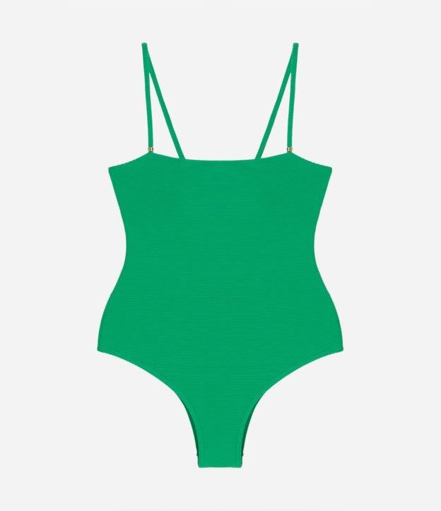 Maiô em Poliamida com Amarração nas Costas e Texturas - 1