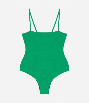 Maiô em Poliamida com Amarração nas Costas e Texturas