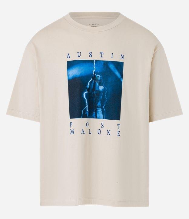 Camiseta Boxy em Algodão com Estampa Post Malone - 1