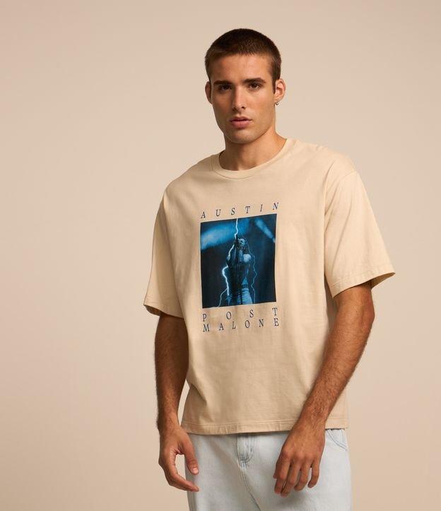 Camiseta Boxy em Algodão com Estampa Post Malone - 2