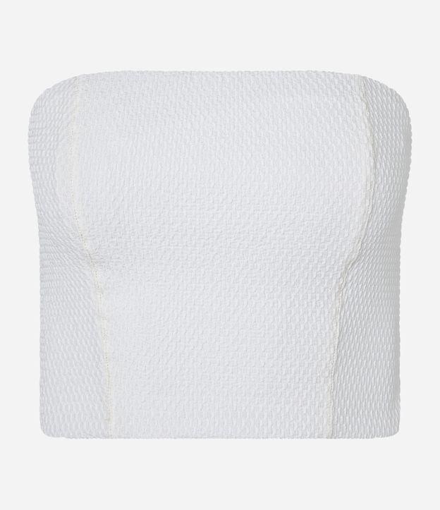 Blusa Tomara que Caia com Textura e Lastex nas Costas - 1