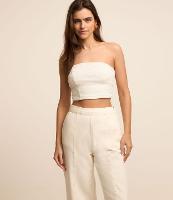 Blusa Tomara que Caia com Textura e Lastex nas Costas - 2