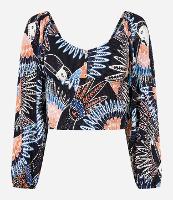 Blusa Texturizada com Estampa de Tucanos - 1