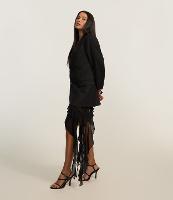 Saia Curta em Chiffon com Babados e Ponta Alongada - 3