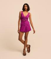 Short Curto em Viscolinho com Barra Virada - 2