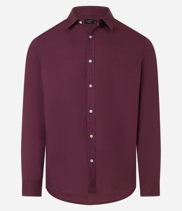 Camisa Regular em Sarja Fio Egípcio e Gola Colarinho - 1