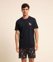 Pijama Curto em Algodão com Estampa de Capivara - 2