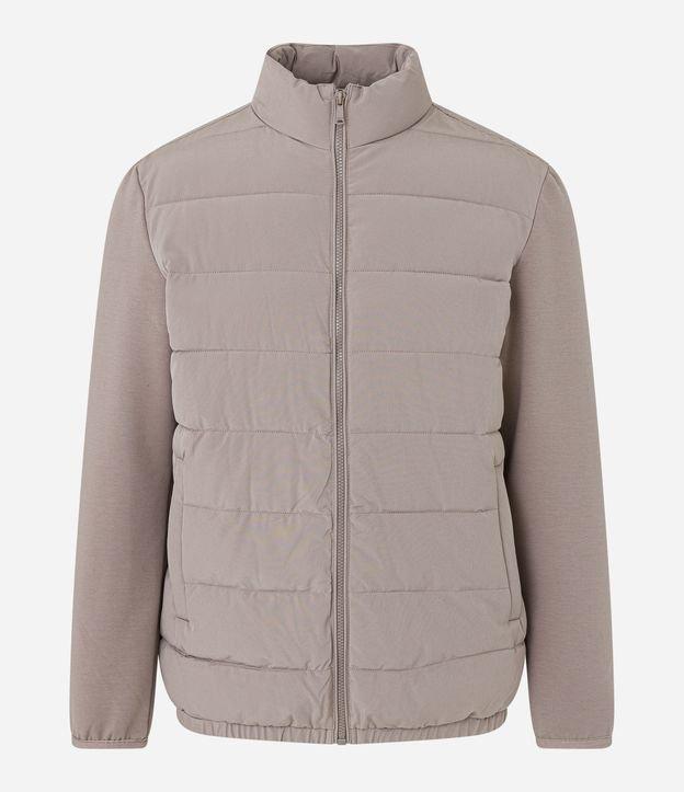 Jaqueta em Tricoline Ultraleve com Gola Alta - 1