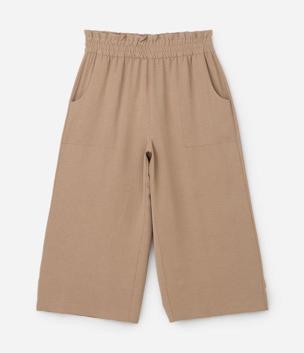 Calça Pantacourt em Crepe com Bolsos Curve & Plus Size - 1