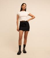Saia Curta em Ponto Roma com Laço Aplicado - 2