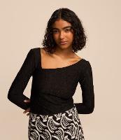 Blusa Texturizada com Decote Assimétrico - 2