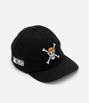 Boné Aba Reta Infantil em Sarja com Bordado One Piece