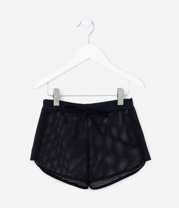 Saída de Praia Short Infantil em Telinha - Tam 5 a 14 Anos - 1