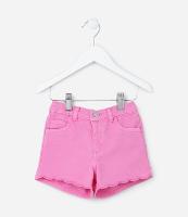 Short Infantil em Sarja com Barra Nuvem - Tam 1 a 5 Anos - 1