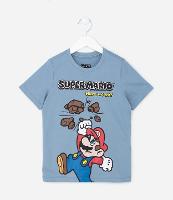 Camiseta Infantil com Estampa do Super Mario - Tam 3 a 10 Anos - 1