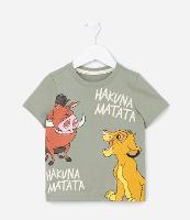 Camiseta Infantil com Estampa Rei Leão - Tam 1 a 5 Anos - 1