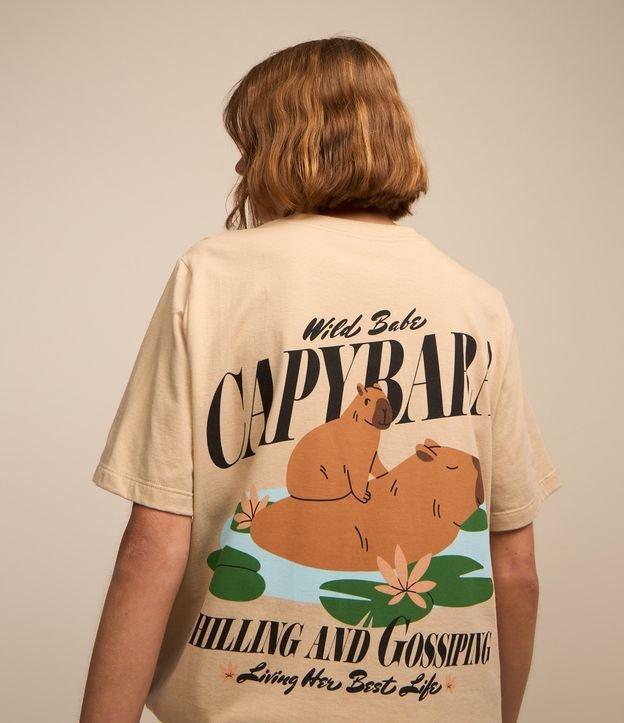 Camiseta em Algodão com Estampa de Capivaras - 1